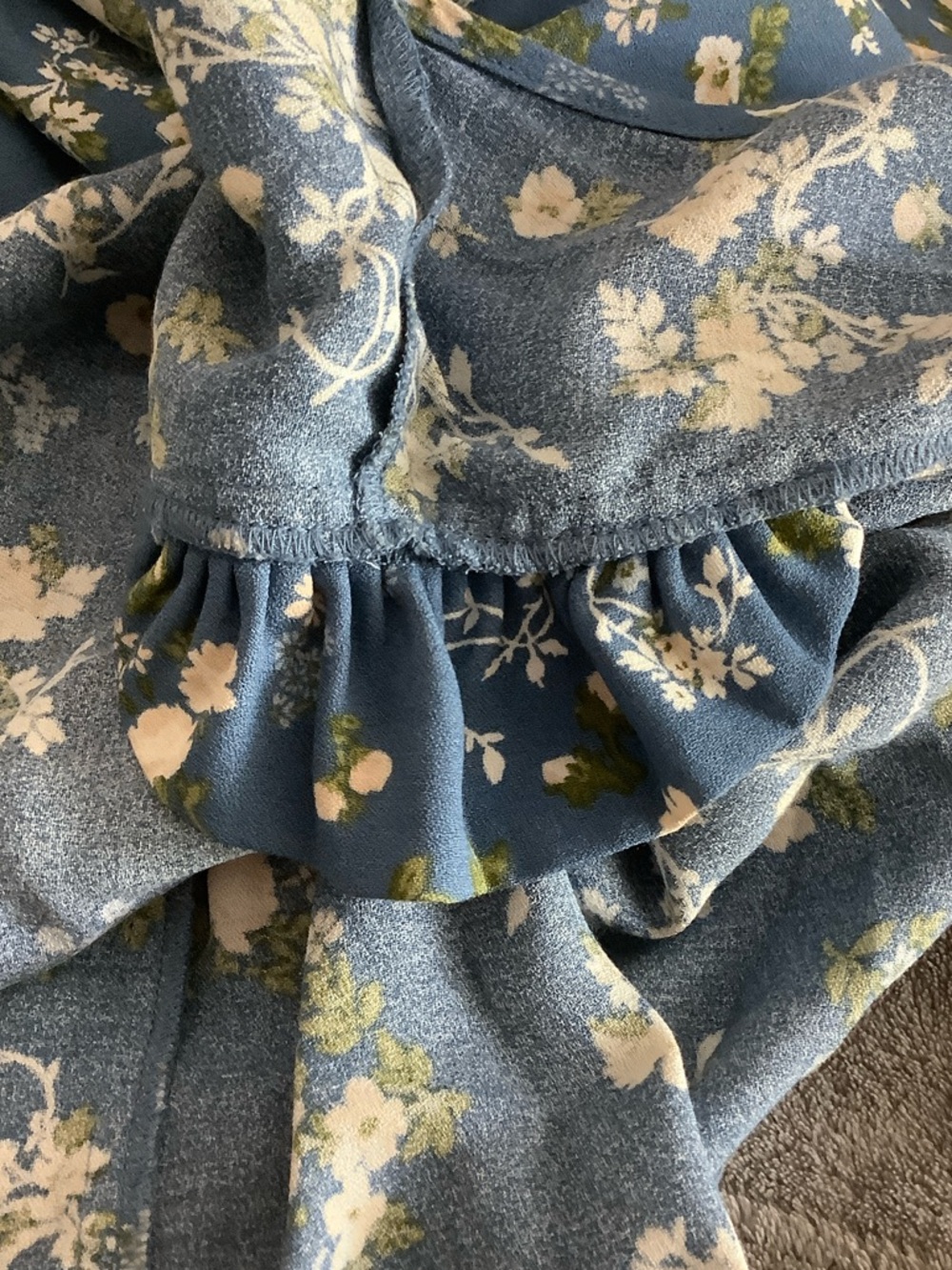 REFORMATION Lisse Midi Dress Avery Blue Floral Print Size 10 - Picture 14 of 14